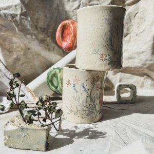 Tazas flores silvestres