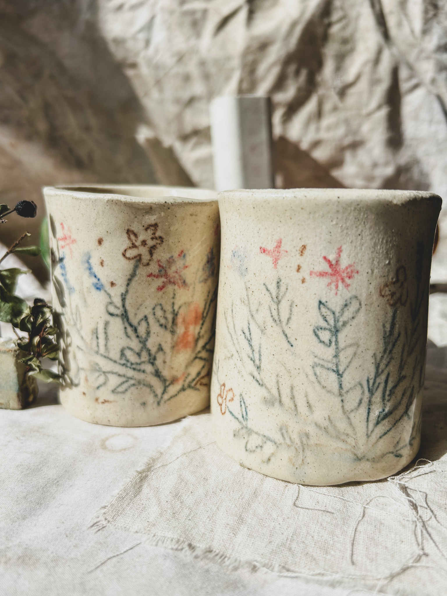 Tazas flores silvestres - Imagen 2
